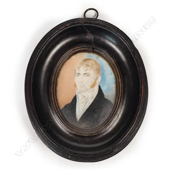 A Georgian hand painted portrait miniature