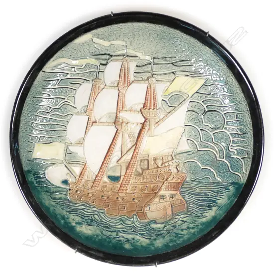 A NZ Aquila Pottery large plaque