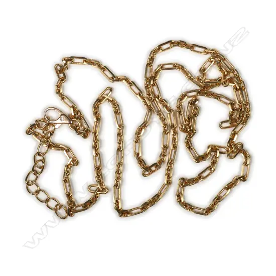 An 18ct rose gold chain