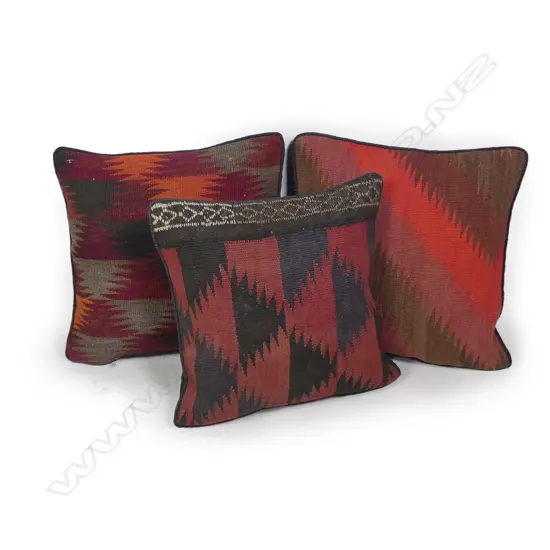 Three kilim cushions