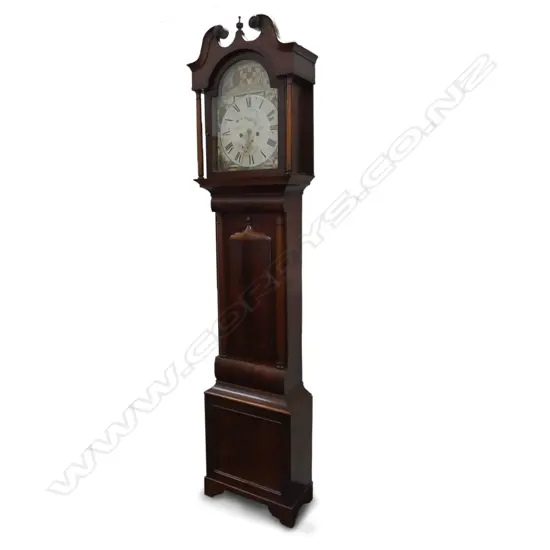 A Georgian mahogany longcase clock