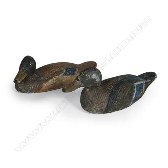 A pair of c.1920 17" duck decoys