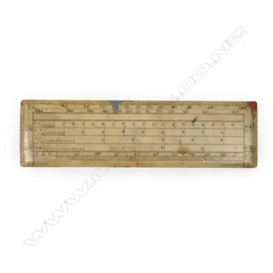 IVORY RECTANGULAR PROTRATOR