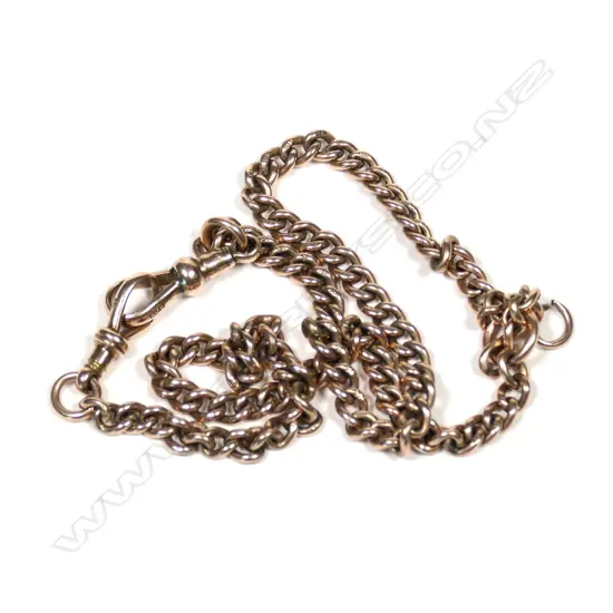 A 9ct gold curb link chain