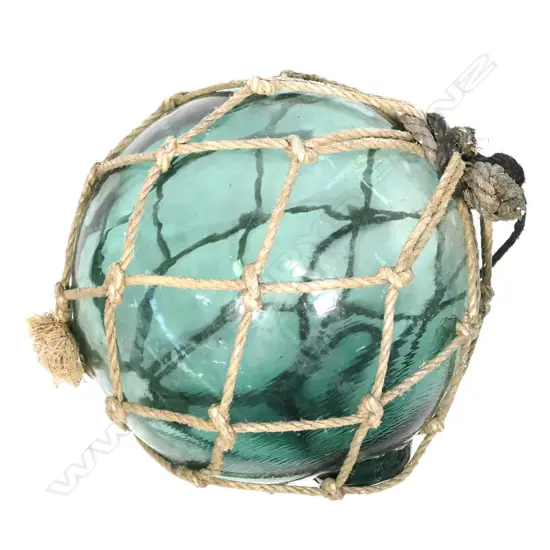 An old Japanese glass fishing float