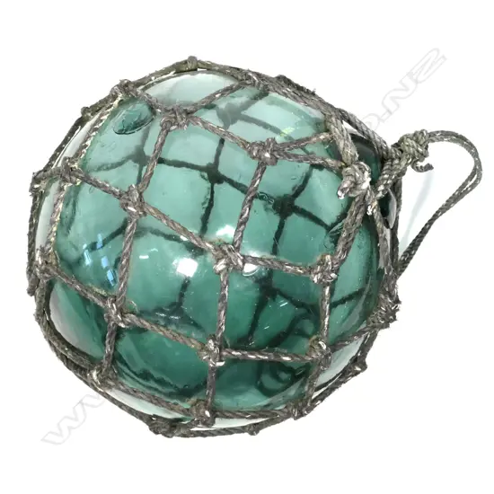 An old Japanese glass fishing float