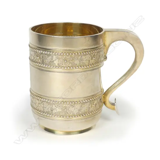 A quality Victorian silver mug