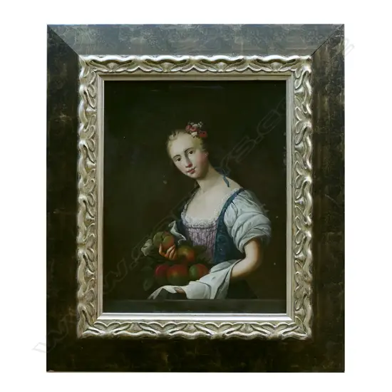 An eighteenth-century style portrait of a young woman