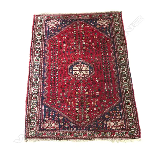 A small Afshari hand knotted rug