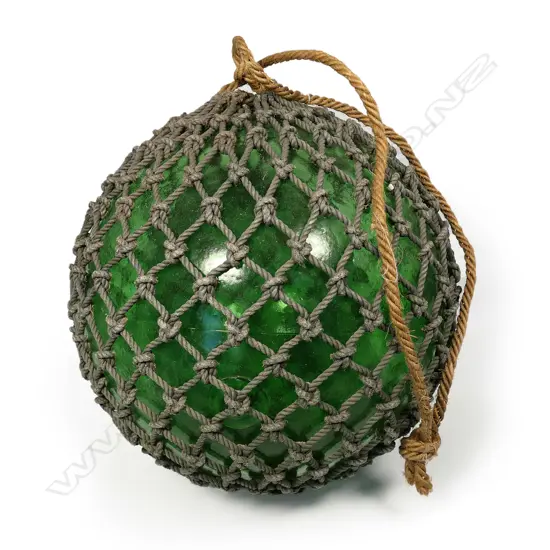 An old Japanese glass fishing float