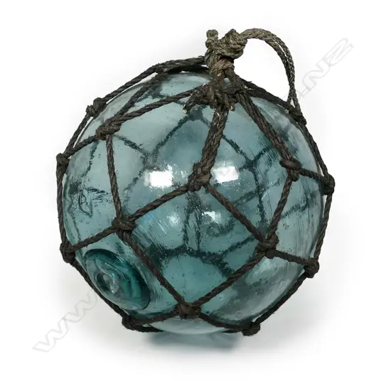 An old Japanese glass fishing float