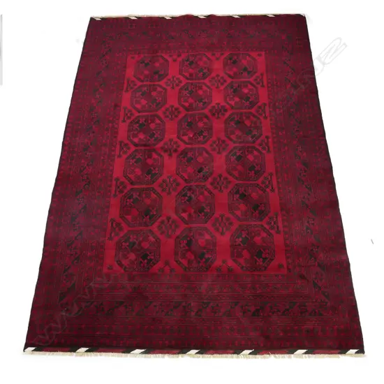 A hand knotted Ersari carpet