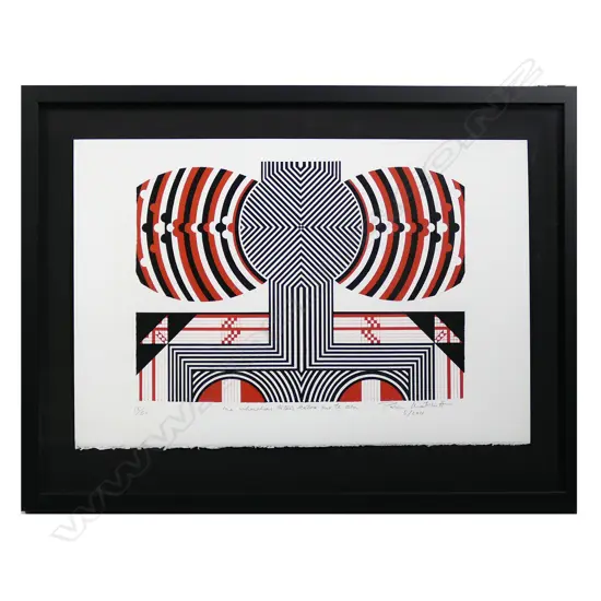 Para Matchitt (b.1933), 'Me whawhai tatau katoa mo te ora', screenprint 15/50, signed, titled, dated 5/2011. 285 x 400mm (image) on Fabriano Artistico paper.