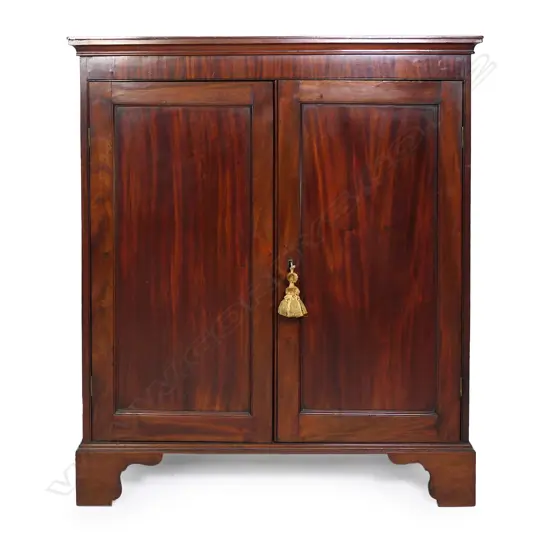 A late Georgian mahogany cabinet
