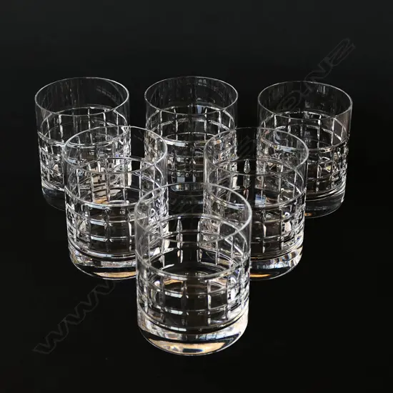 A set of six Waterford crystal tumblers