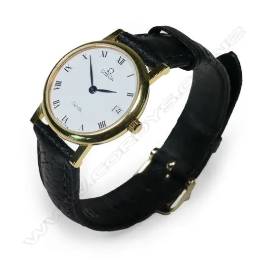 A lady’s Omega 18ct yellow gold De Ville wristwatch,