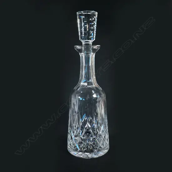 A Waterford Lismore cut crystal decanter,