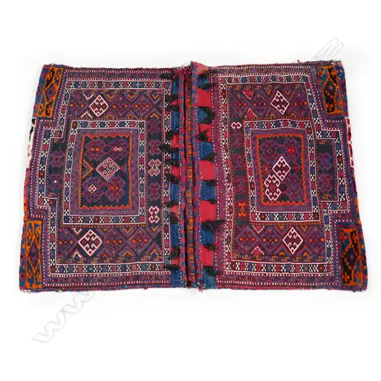 A Turkish mixed weave saddle bag, 960 x 1320mm.