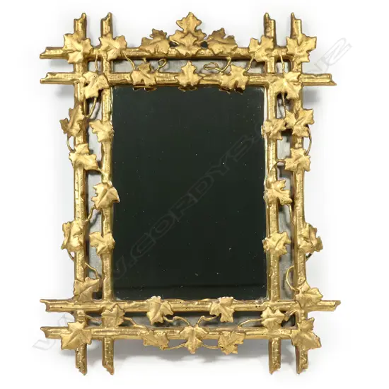 A small 19thC gilt framed mirror,