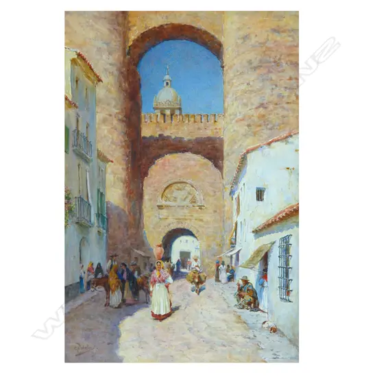 Charles Nathaniel Worsley (1862-1923), 'Entrance Gate to Avila Spain',