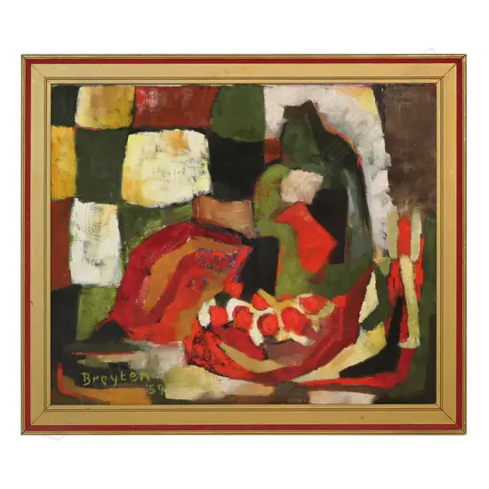 Juan Breyten (b.1937), untitled cubist still life,