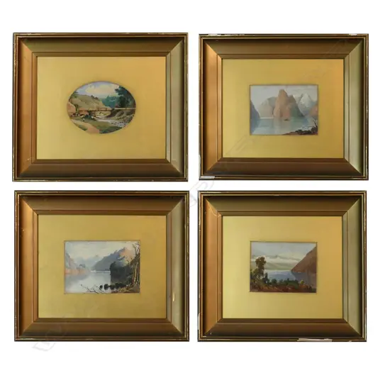 George O'Brien (1821-88), A suite of four South Island sketches,