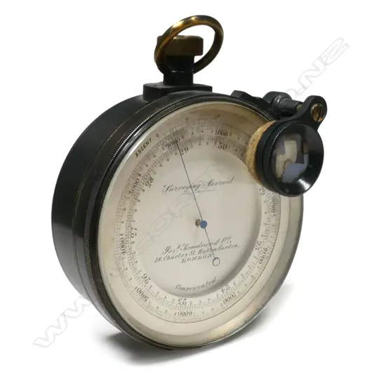 c1900 J. Somalvico and Co. 'Surveying Aneroid' barometer,