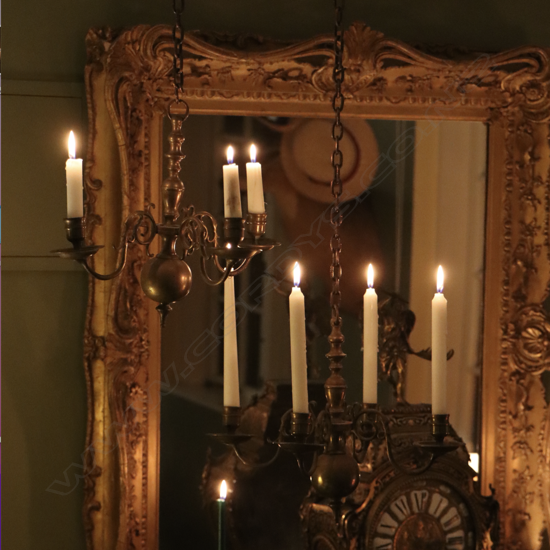 A Pair of Dutch brass chandeliers,