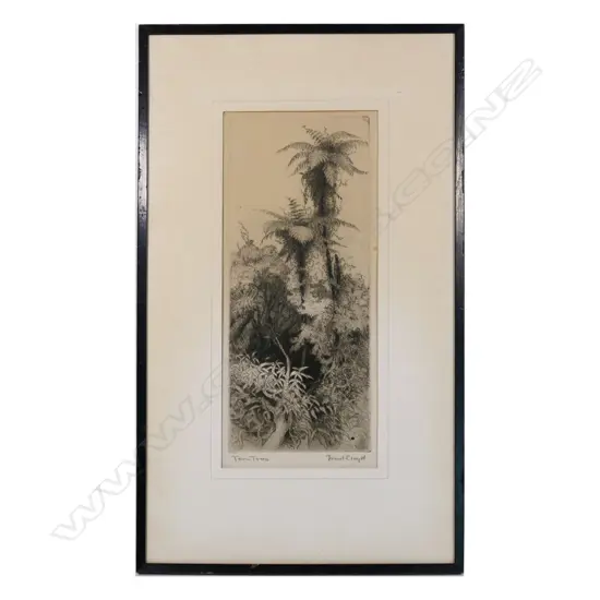 Trevor Lloyd (1863-1911) etching 'Fern Trees',