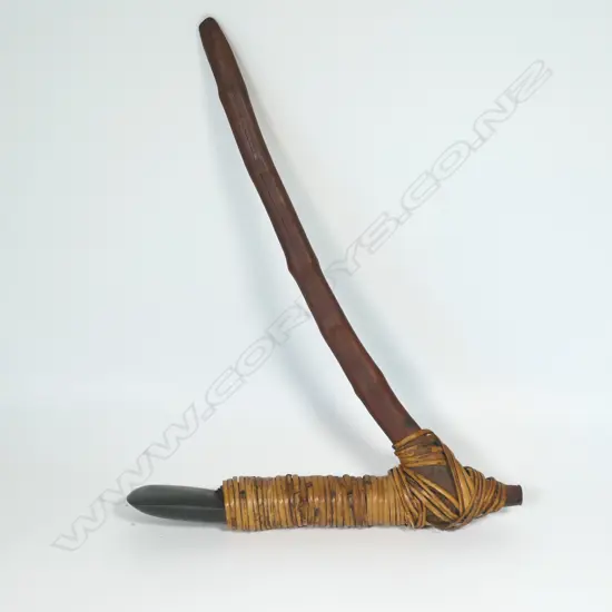 Melanesian wood hafted adze