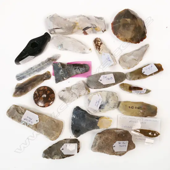 A collection of Danish neolithic worked stone