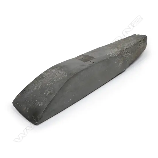 A large old Māori stone tooled toki