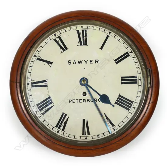 An early Victorian mahogany cased wall clock,