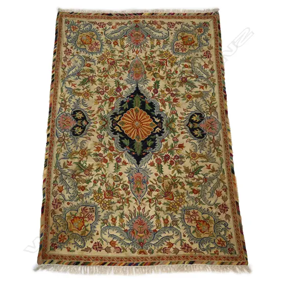 A fine needlepoint wool rug,