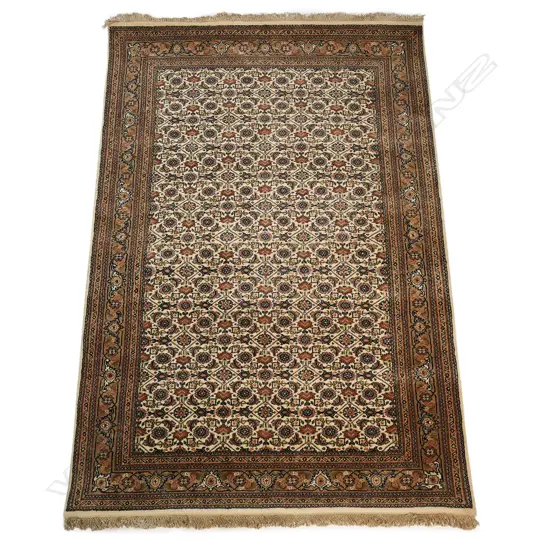 A hand-knotted wool pile double weft Bidjar rug,