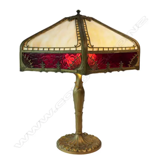 A 1920s American Miller table lamp,