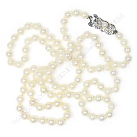 A Mikimoto pearl necklace,