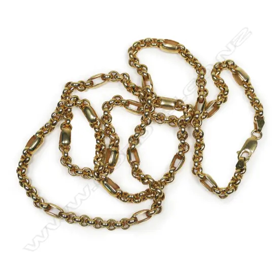 A 9ct gold chain necklace,