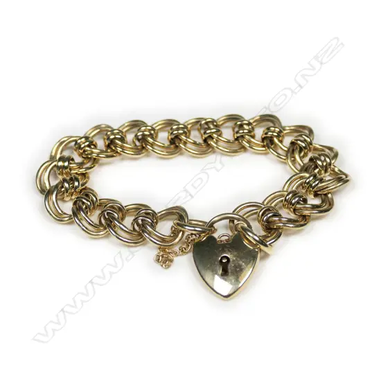 A 9ct gold chain bracelet,