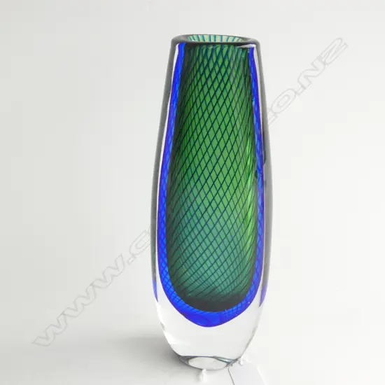 A Kosta Glass vase designed by Vicke Lindstrand, c.1959