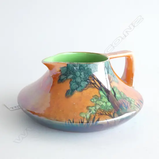 A Carlton ware lustre jug, "Rabbits at Dusk" pattern