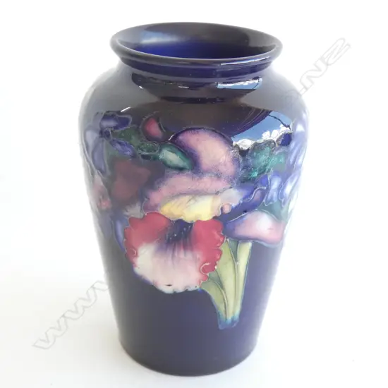 A William Moorcroft Orchid pattern vase