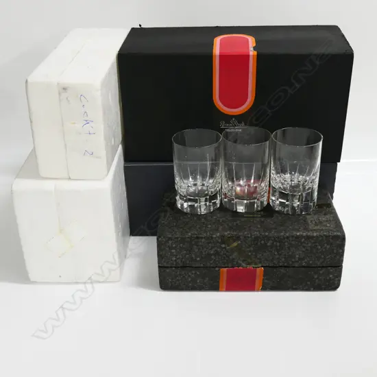 SET 26 (15  boxed) ROSENTHAL small water glasses H.95mm.Dia.60mm.