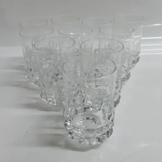 SET 10 ROSENTHAL glasses H.120mm, Dia.70mm.