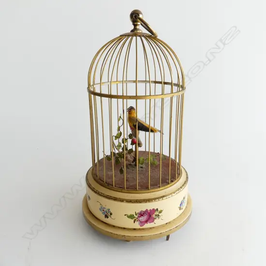 GERMAN SINGING BIRD BIRD IN CASE, H.300mm (not working)
