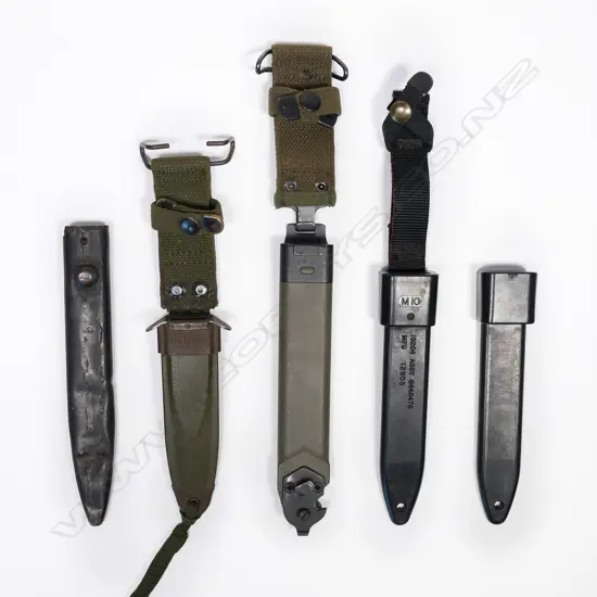 Five modern scabbards. Lgst 210mm