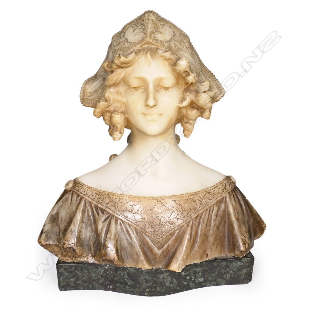 Sold at Auction: FRENCH 1880 MARBLE BUST OF A WOMEN