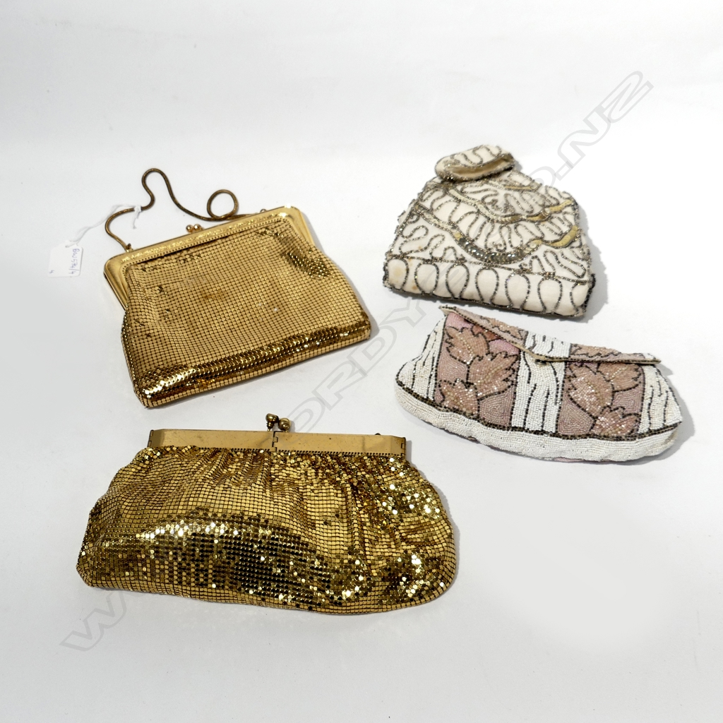 Sold at Auction: (4) Vintage Beaded Purses