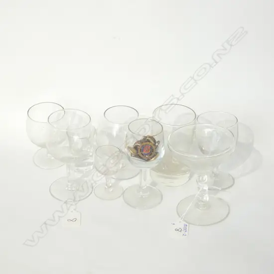 9 SHIPPING Co. VINTAGE DRINKING GLASSES. WINE ETC