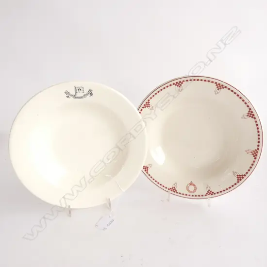 PR OLD AUSTRALIAN SHIPPING BOWLS; MELBOURNE STEAMSHIP &amp; AUST. PROPRIETARY STEAMSHIPS - DIA. 240MM